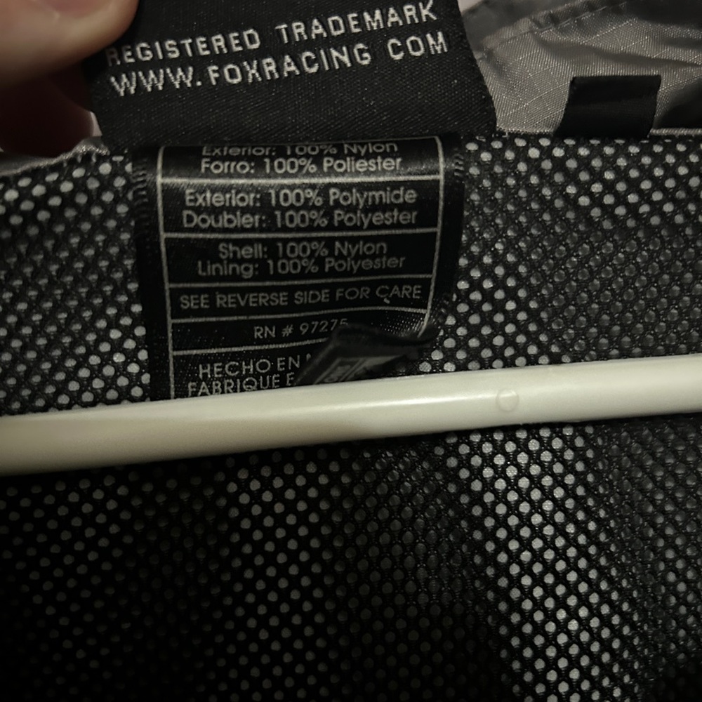 Rare 90s Fox Honda Black and Gray Mesh-Lined Windbreaker - Picture 6 of 7
